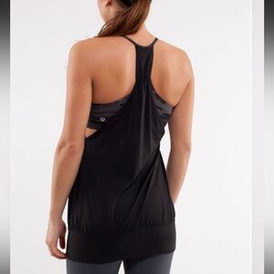 Lululemon No Limit Tank Black / Retro Camo Sz6